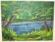 Waldsee - Ronny Schleinig - Acryl auf Pappe - Landschaft-Morgen - Klassisch