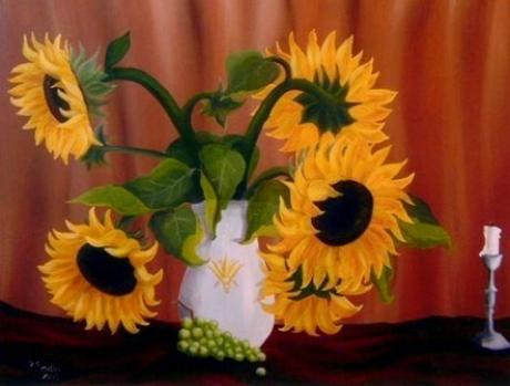 Sonnenblumen in Vase - Jana Seidler - Array auf Array - Array - Array