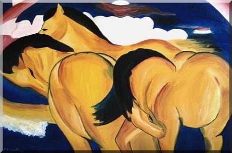 little yellow horses- nach Franz Marc - Sabrina Seck - Array auf Array - Array - Array