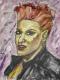 Pink colored Hair - Peter Mach - Ãl auf Leinwand - Portrait - Klassisch