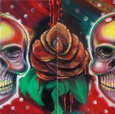 skull vs rose - Torsten Matthes - Array auf Array - Array - Array