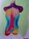 Colour Body - Juergen Schneider - Kreide auf Papier - Frauen - 