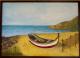 Strand mit Fischerboot - Monika Urban - Acryl auf  - Meer - 