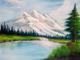 Alpenlandschaft - Michael Keissner - Acryl auf  - Berge - 