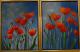 Mohnblume III - Aleksandra Schoenfeld - Acryl auf Leinwand - Mohn - 