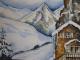 WinterhÃ¼tte 2 - Helen Lang - Aquarell auf Papier - Berge-Schnee - 