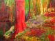 Roter Baum - dorota madejczyk - Ãl auf Leinwand - Natur - Expressionismus