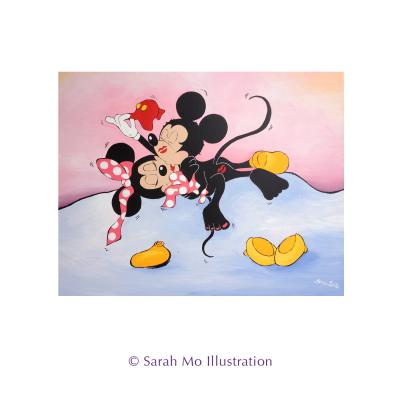 Leinwand Mickey Mäuse - Sarah Mo Illustration - Array auf Array -  - 