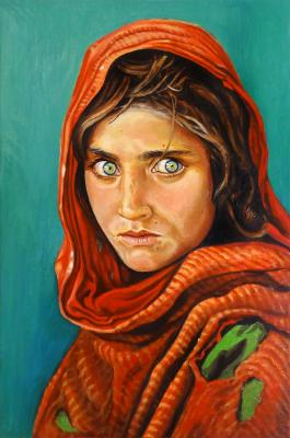 Afghan Girl  - Nazarii Kutseryb - Array auf Array - Array - 