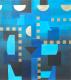 Die Frau in blau  - Charly  Walser - Acryl auf Leinwand - Abstrakt - Abstrakt