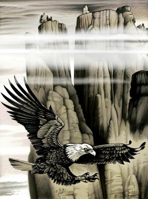 Der Adler und die Felsen - Konstantin Avdeev - Array auf  - Array - 